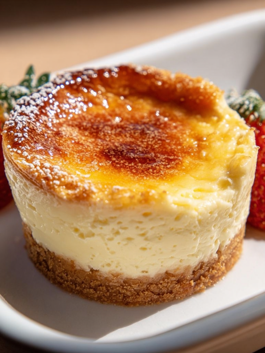 Crème-Brûlée-Käsekuchen-Cupcakes image 2