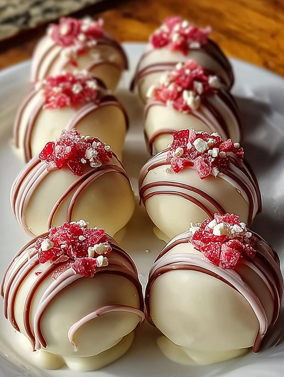 Erdbeer-Käsekuchen-Trüffelbällchen image 2