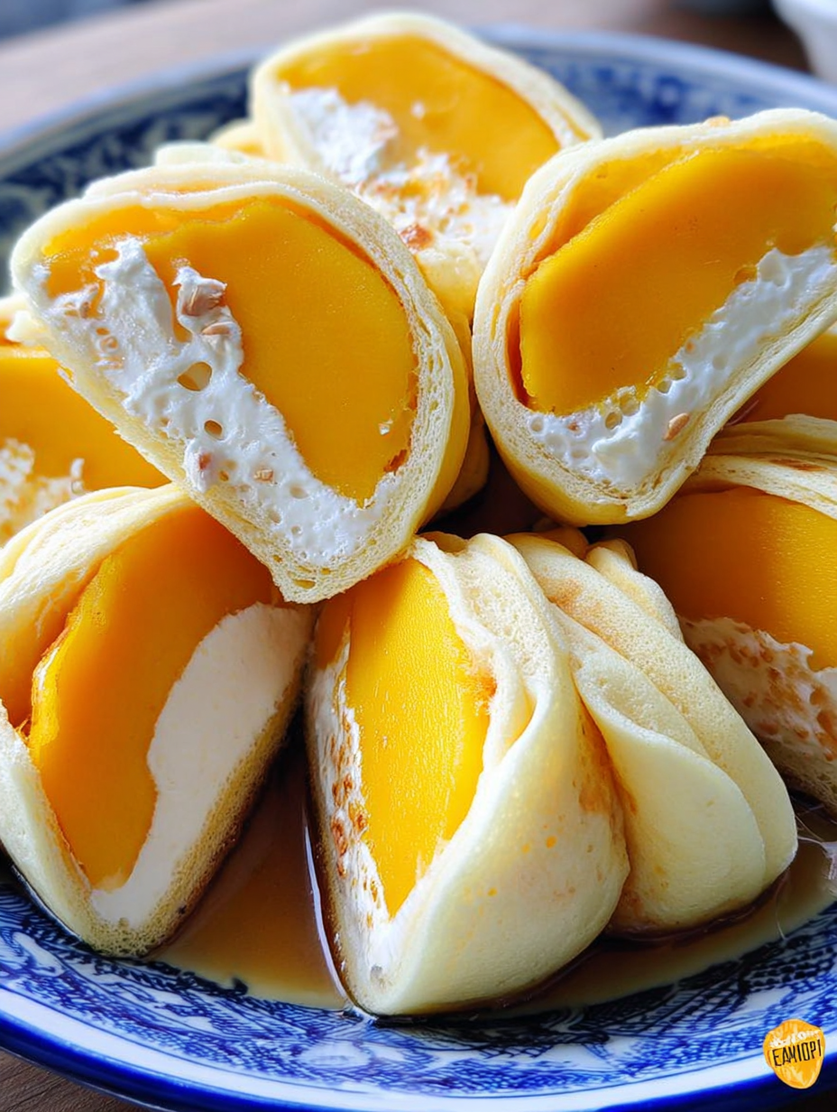 Flauschige Mango-Pfannkuchen aus Hongkong image 2