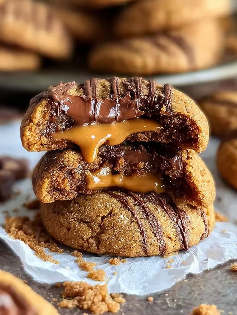 Gefüllte Biscoff-Butter-Lava-Kekse image 2