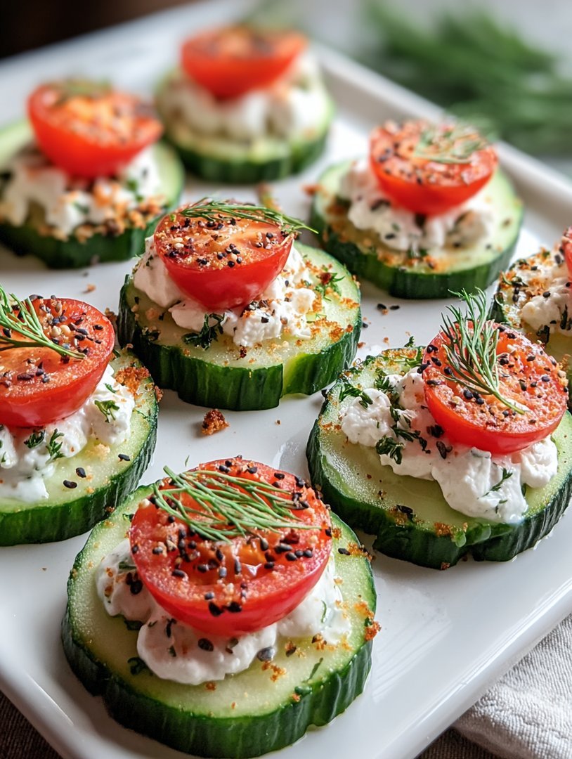 Gurken-Hüttenkäse-Häppchen image 2