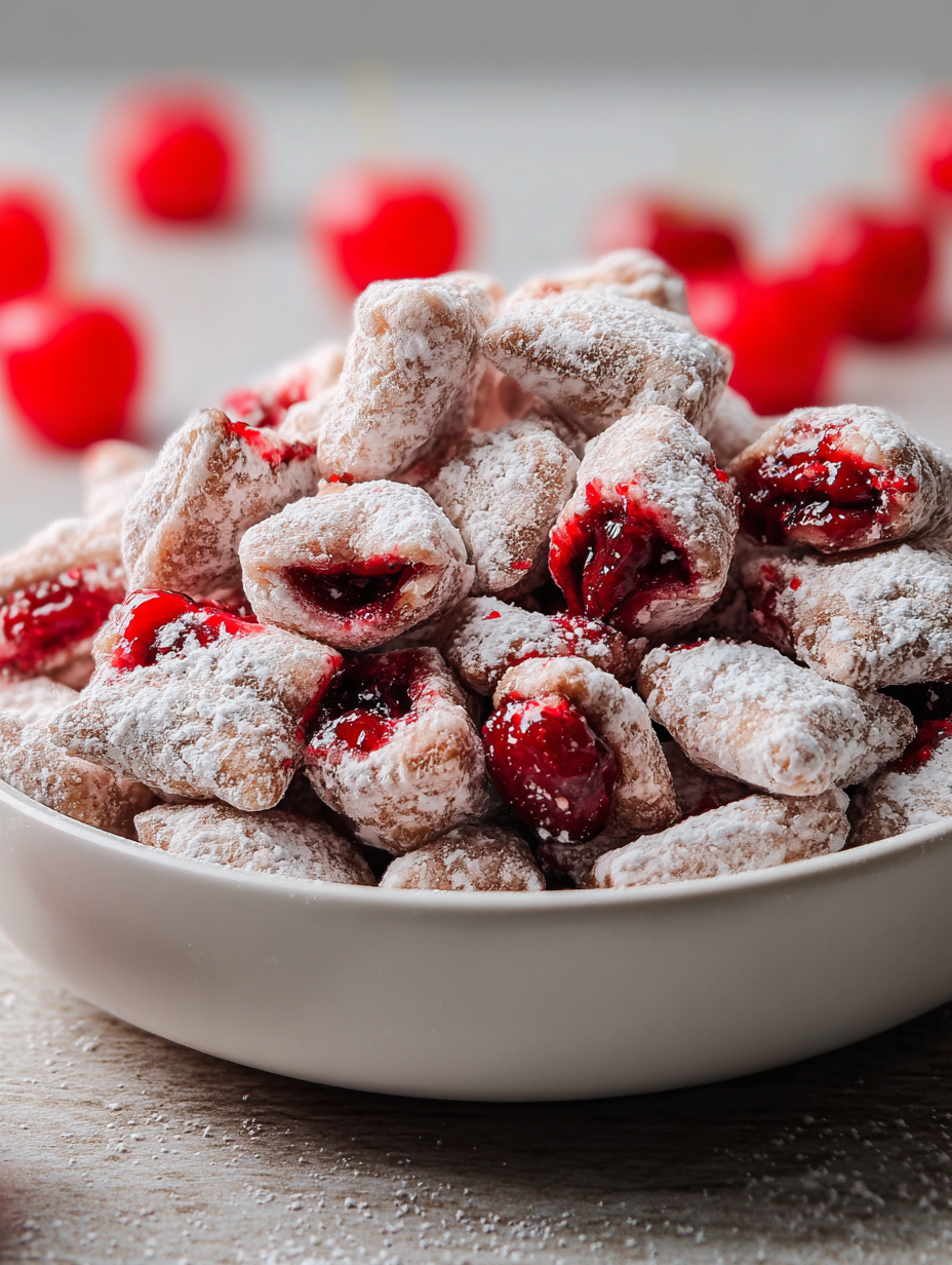 Kirsch-Käsekuchen-Puppy-Chow-Genuss image 2