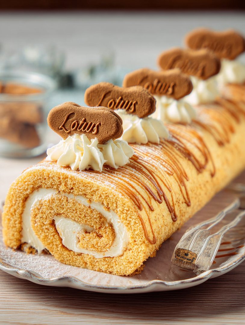 Lotus Biscoff®-Biscuitroulade image 2
