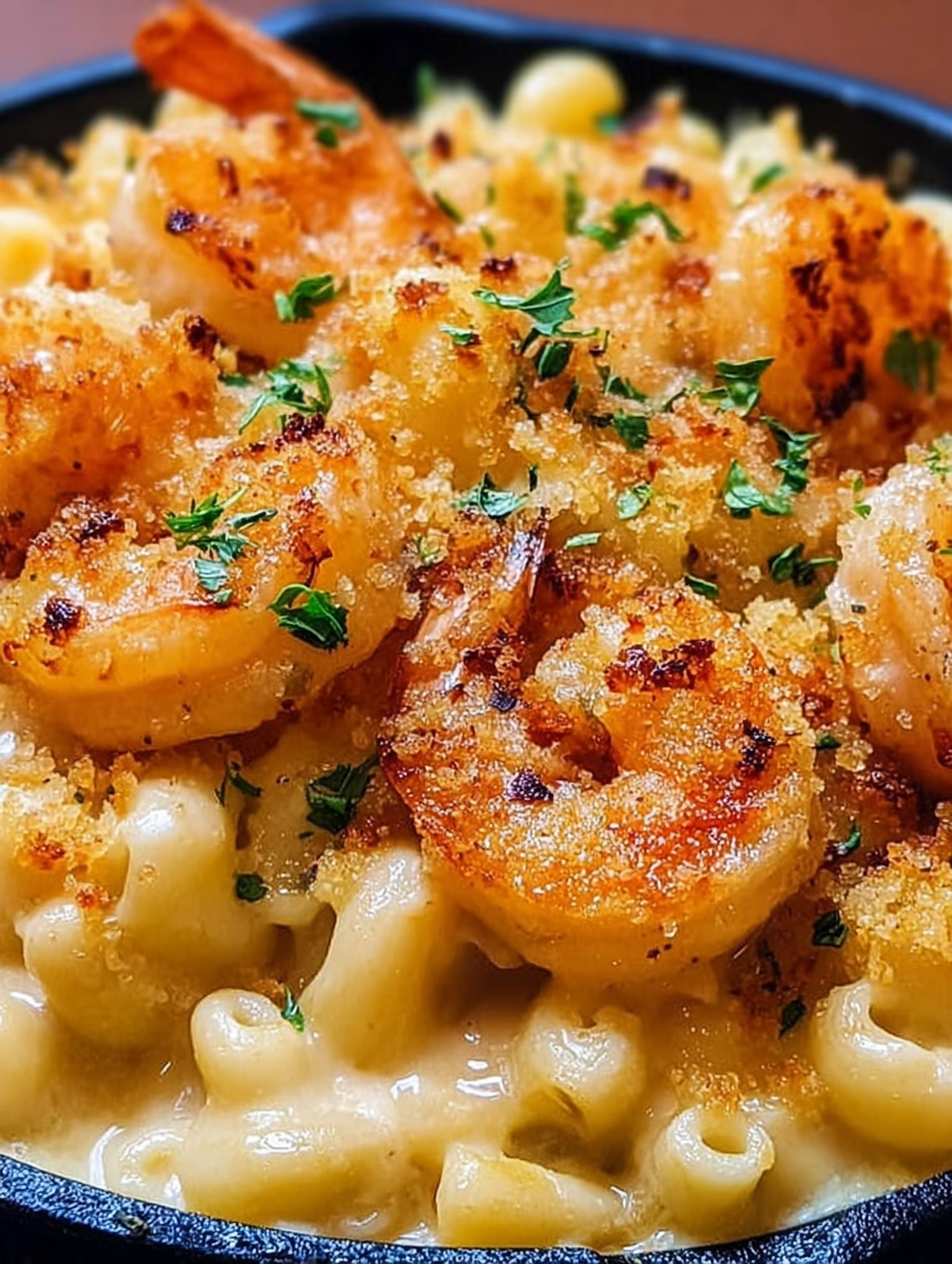 Mac and Cheese mit Knoblauchgarnelen image 2