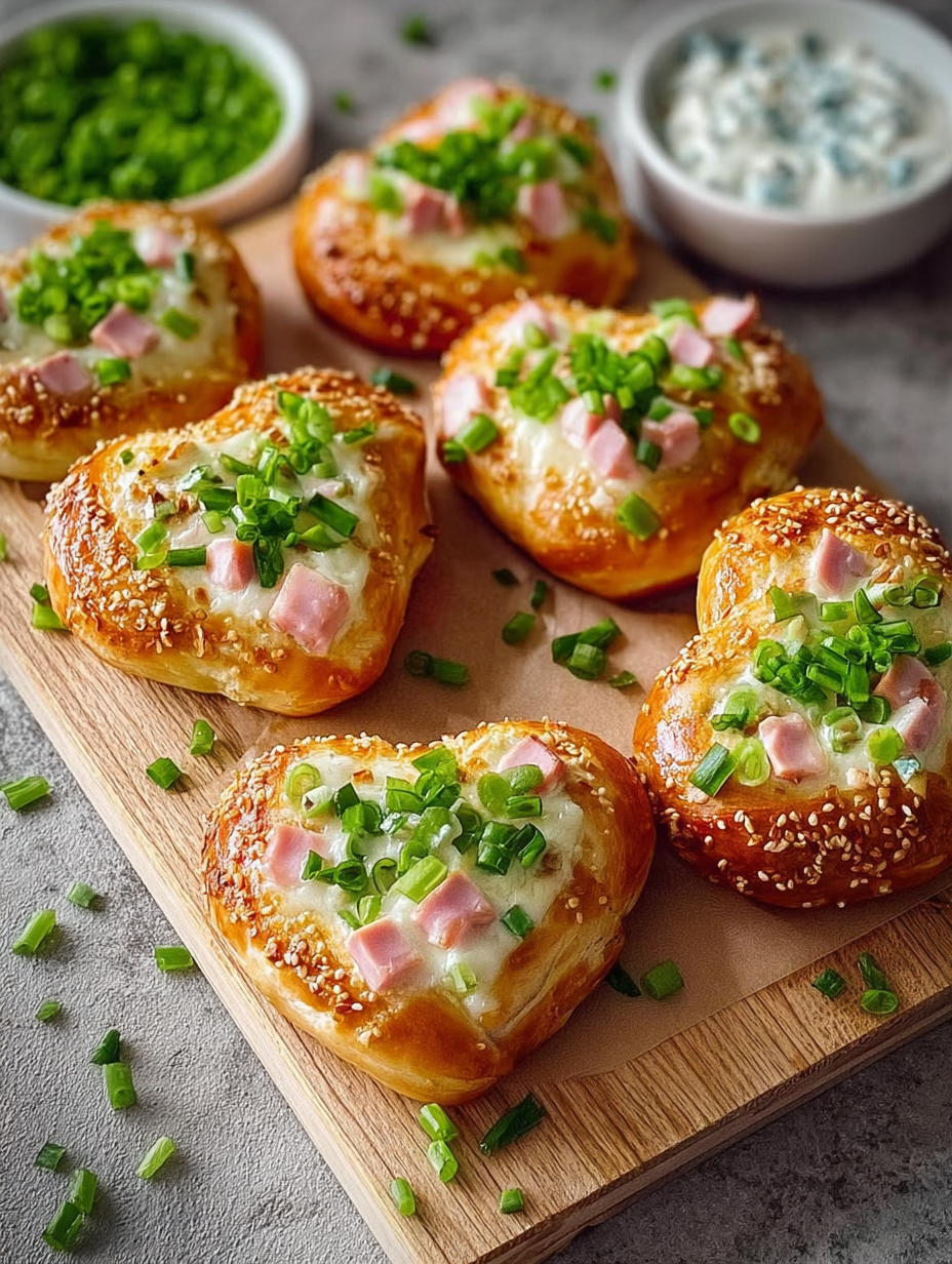 Schnell Gefüllte Brezeln mit Schmand & hühnerschinken image 2