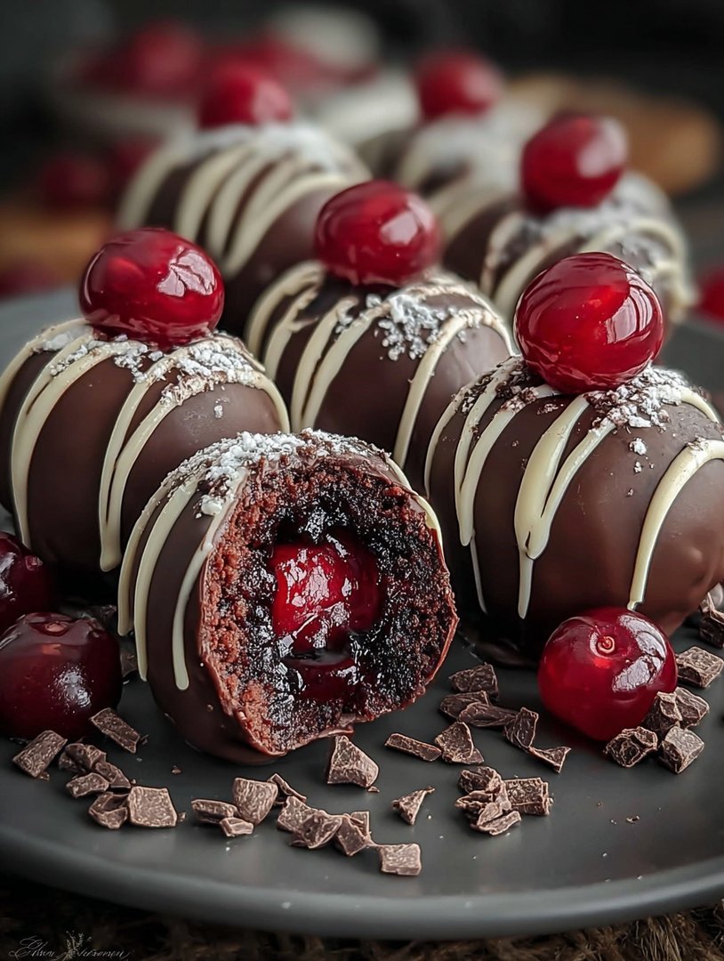 Schoko-Kirsch-Brownie-Bomben image 2