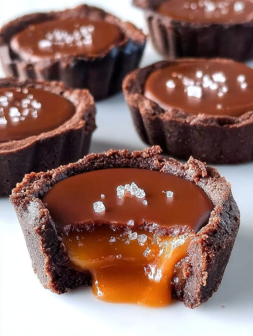 Schokoladen-Salzkaramell-Törtchen image 2