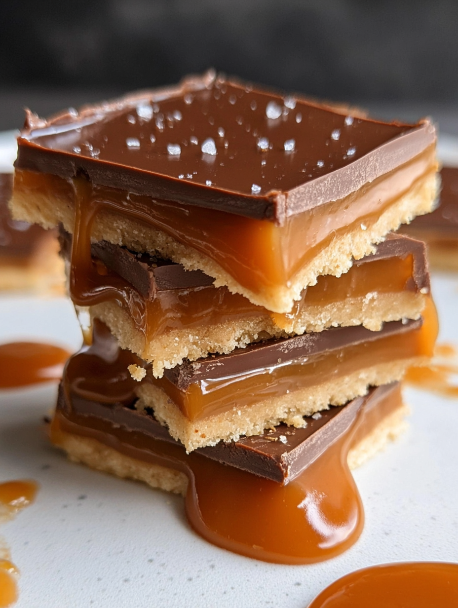 Shortbread-Riegel mit gesalzenem Karamell image 2