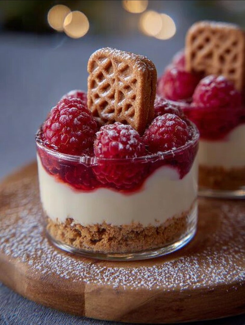 Spekulatius Dessert mit Himbeeren image 2