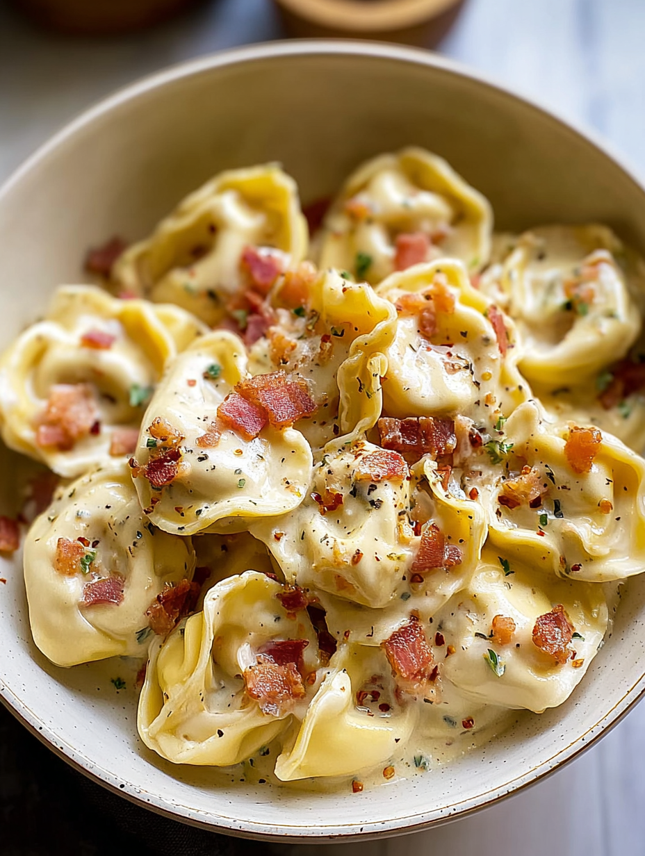 Truthahnspeck-Frischkäse-Tortellini image 2