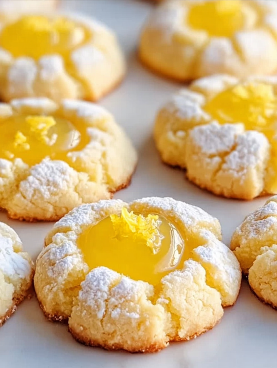 Zitronen-Daumenabdruck-Kekse image 2