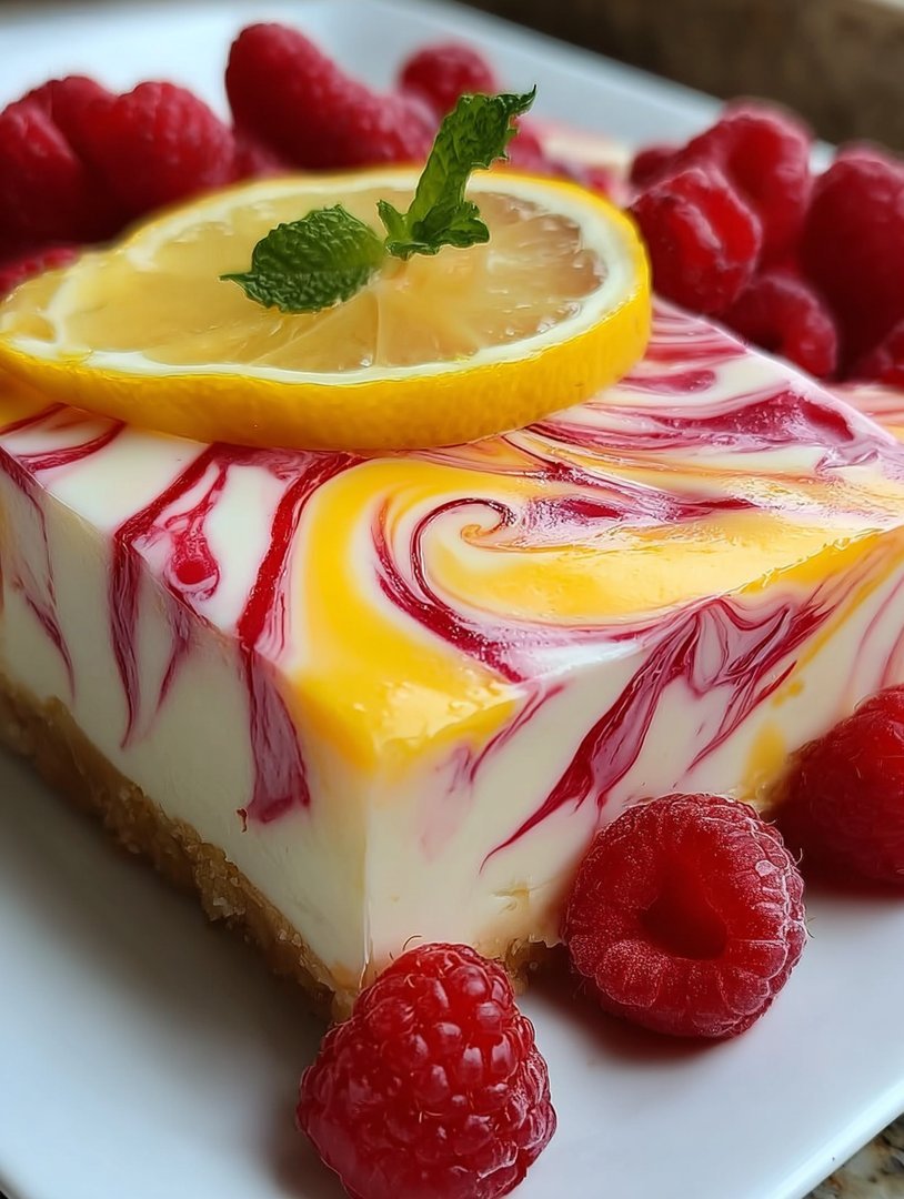 Zitronen-Himbeer-Käsekuchen image 2