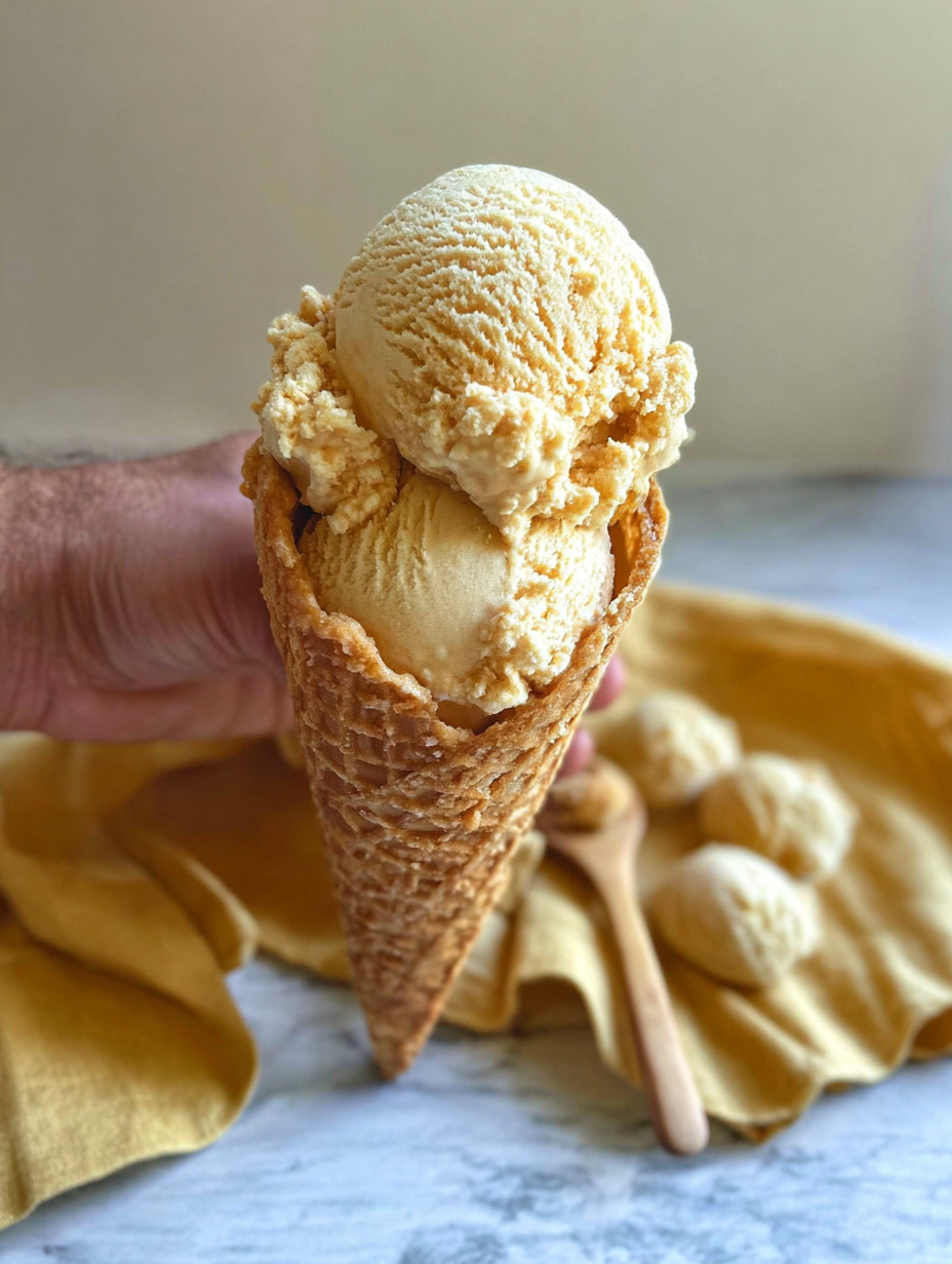 Aprikosen-Eiscreme mit braunem Zucker image 2