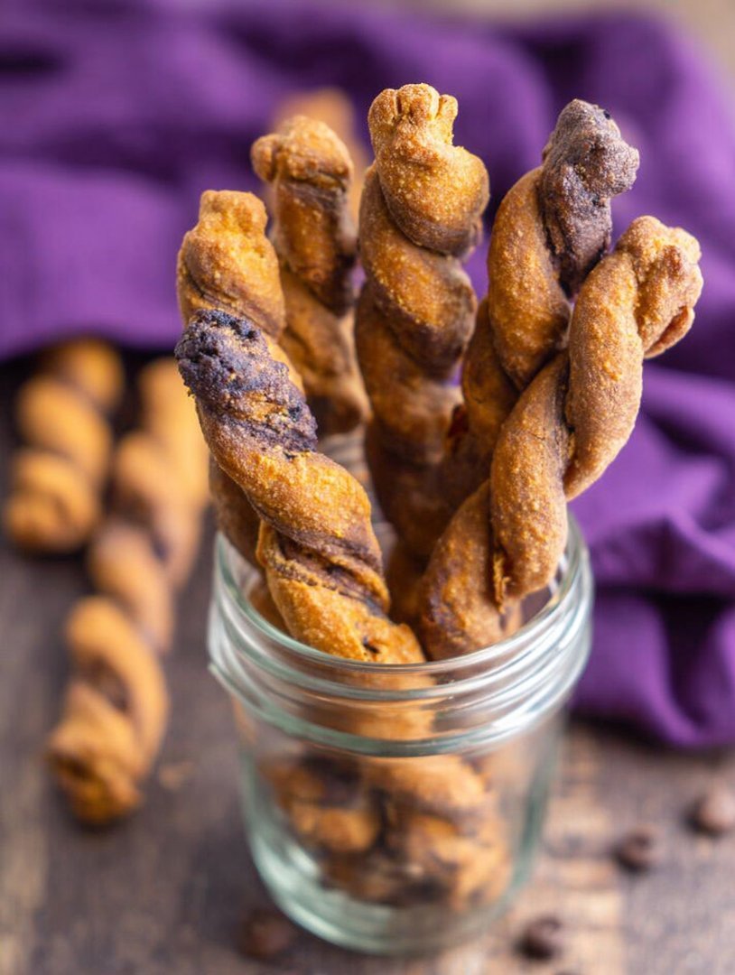 Blaubeer-Erdnussbutter-Twists für Hunde image 2