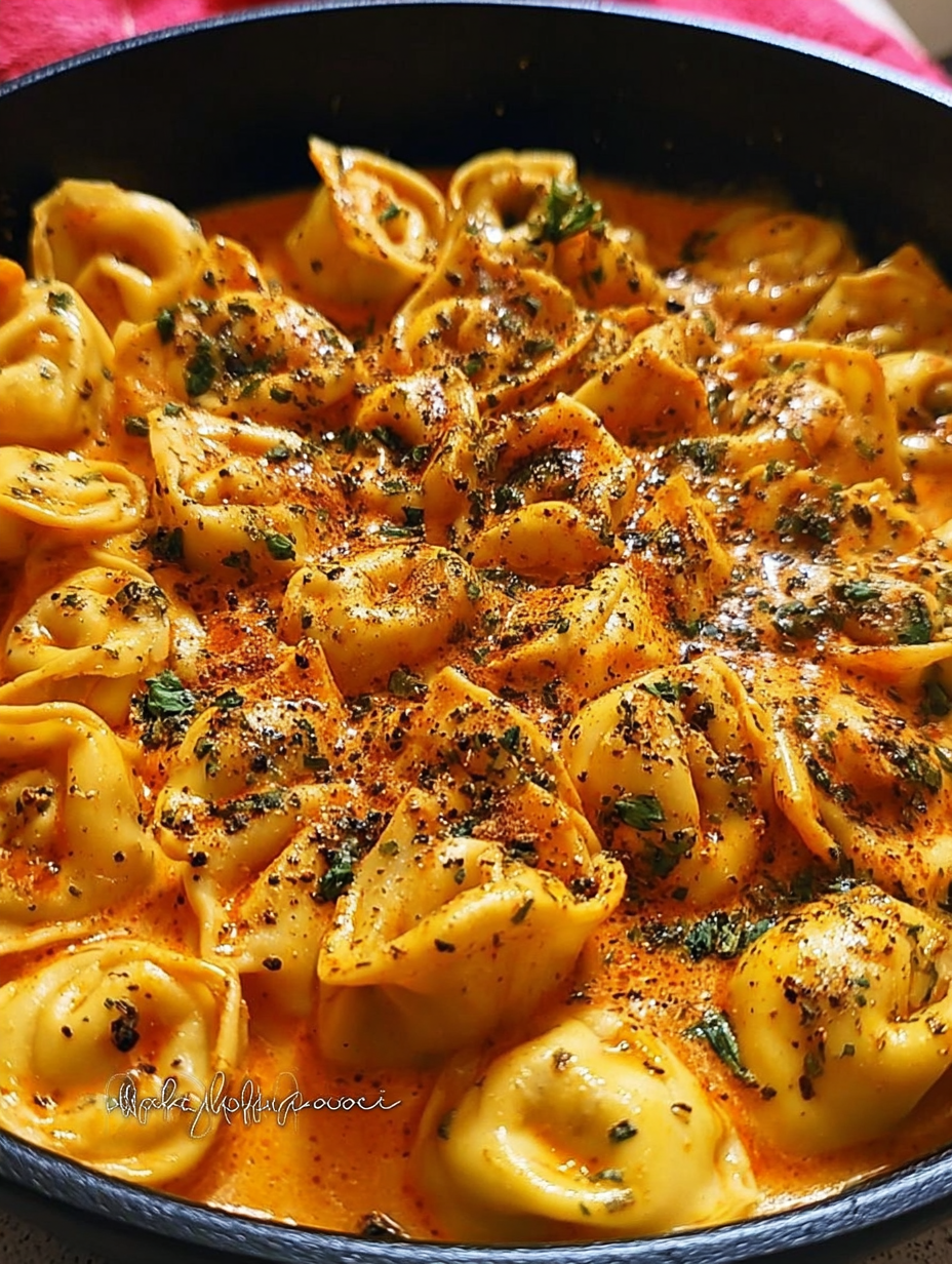 Eintopf-Hähnchen-Tortellini mit würziger Knoblauchbutter image 2