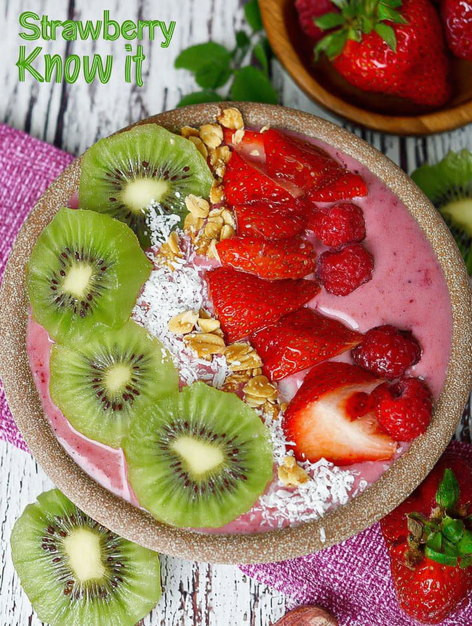 Erdbeer-Kiwi-Smoothie-Bowl image 2