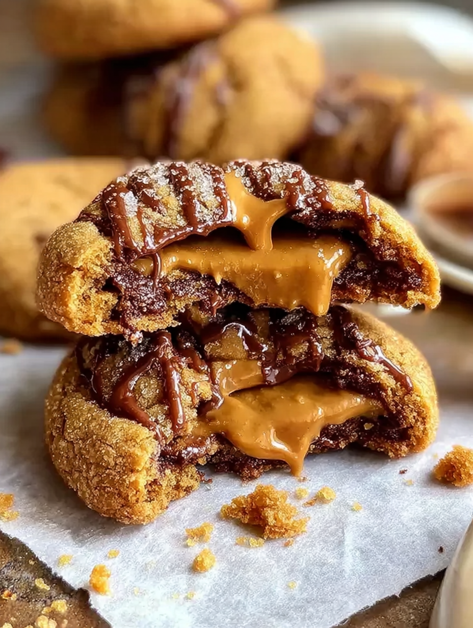 Gefüllte Biscoff-Butter-Lava-Kekse image 2