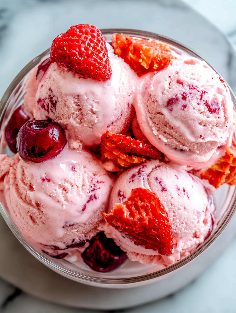 Kirsch-Griechischer Frozen Yogurt image 2