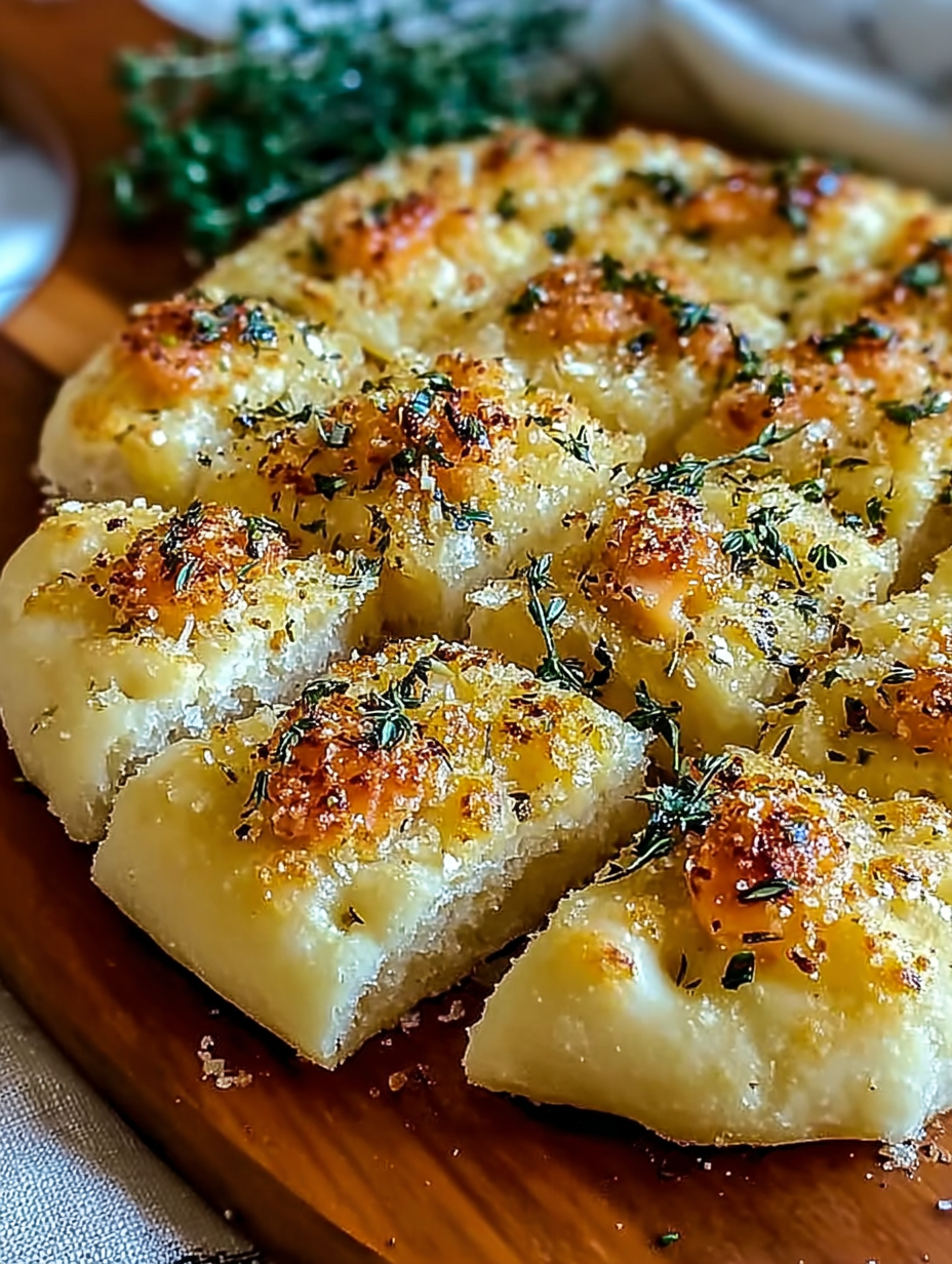 Knoblauch-Parmesan-Focaccia-Brot image 2