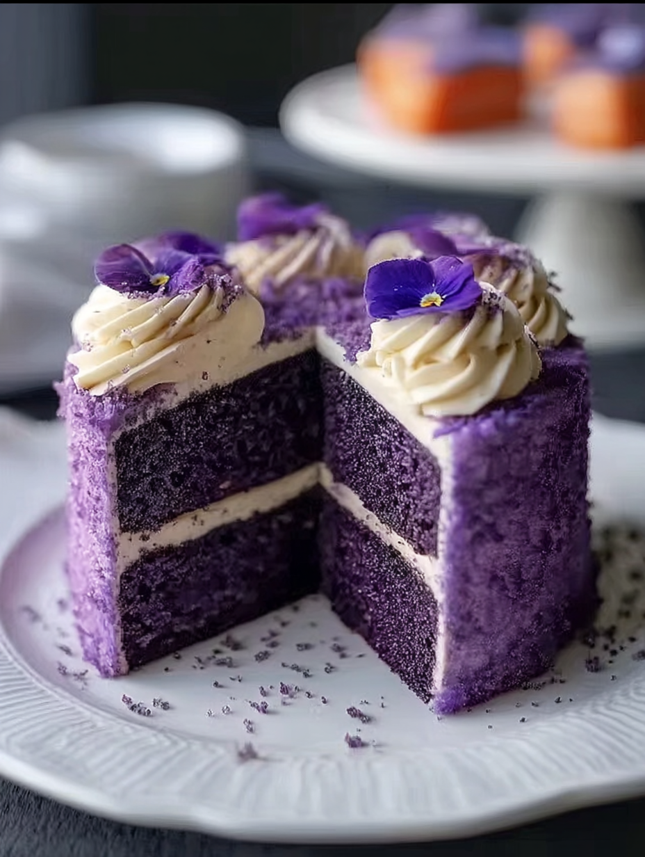 Königlicher lila Samtkuchen image 2