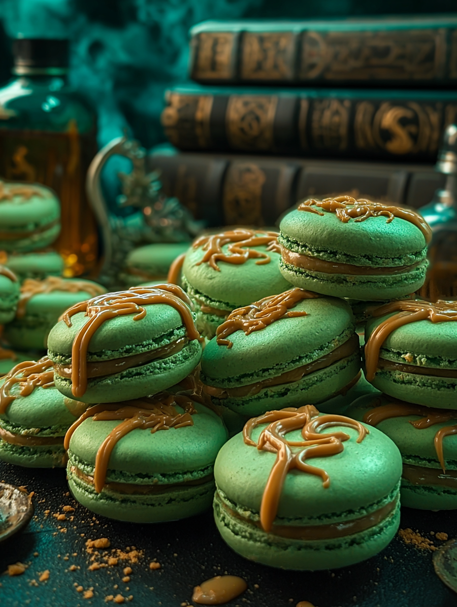 Slytherins Mystic Butter (alkoholfreies Rinderbrühe) Macarons image 2