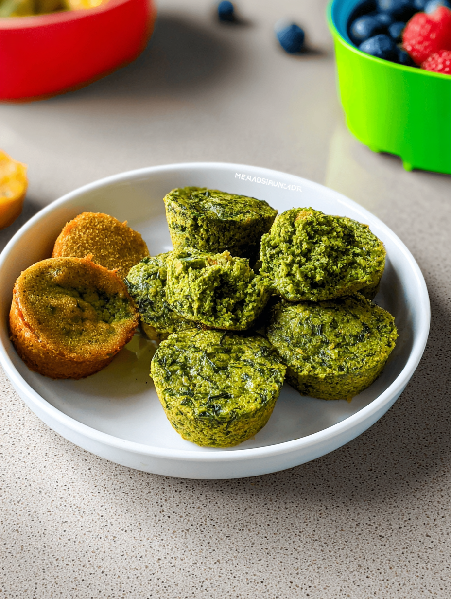 Spinatmuffin oder grüner Muffin image 2