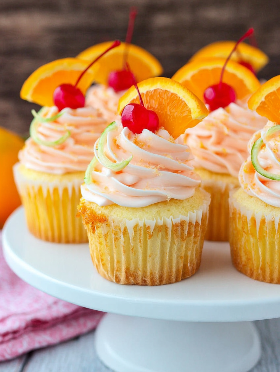 Sunrise Cupcakes mit Limettensaft image 2