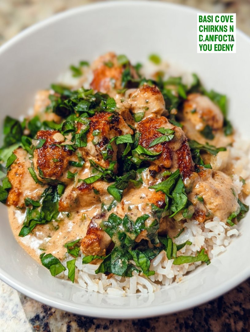 Basil Chicken in Coconut Curry Sauce image 2