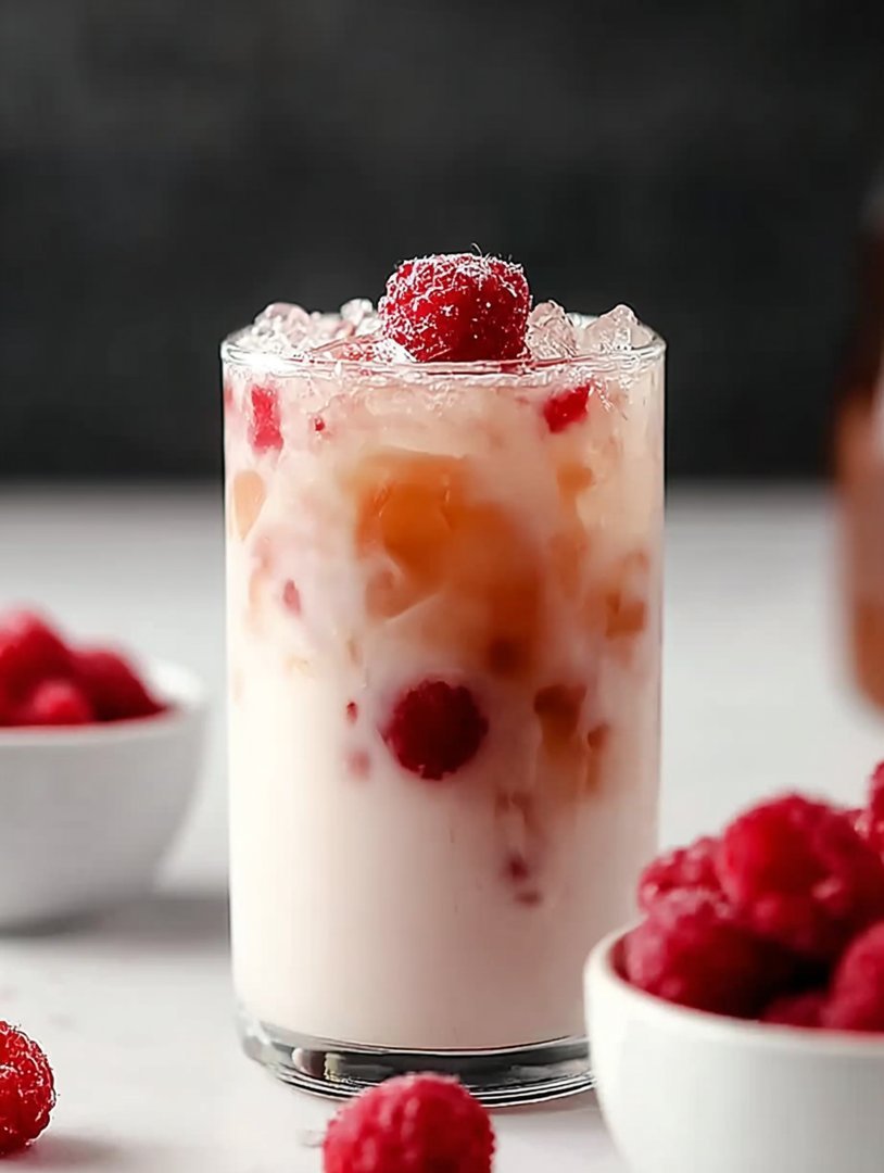 Eiskaffee mit Vanille und Himbeere: Ein erfrischendes Getränk image 2