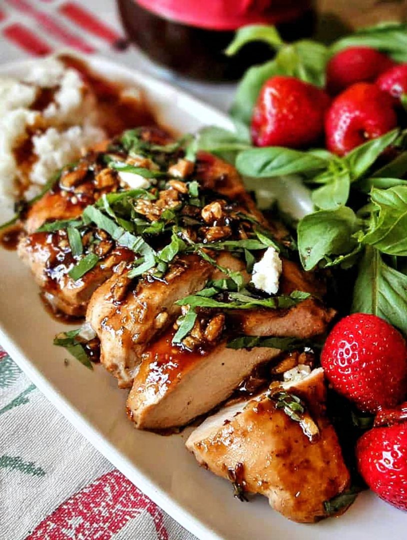 Erdbeer-Basilikum-Hähnchen image 2