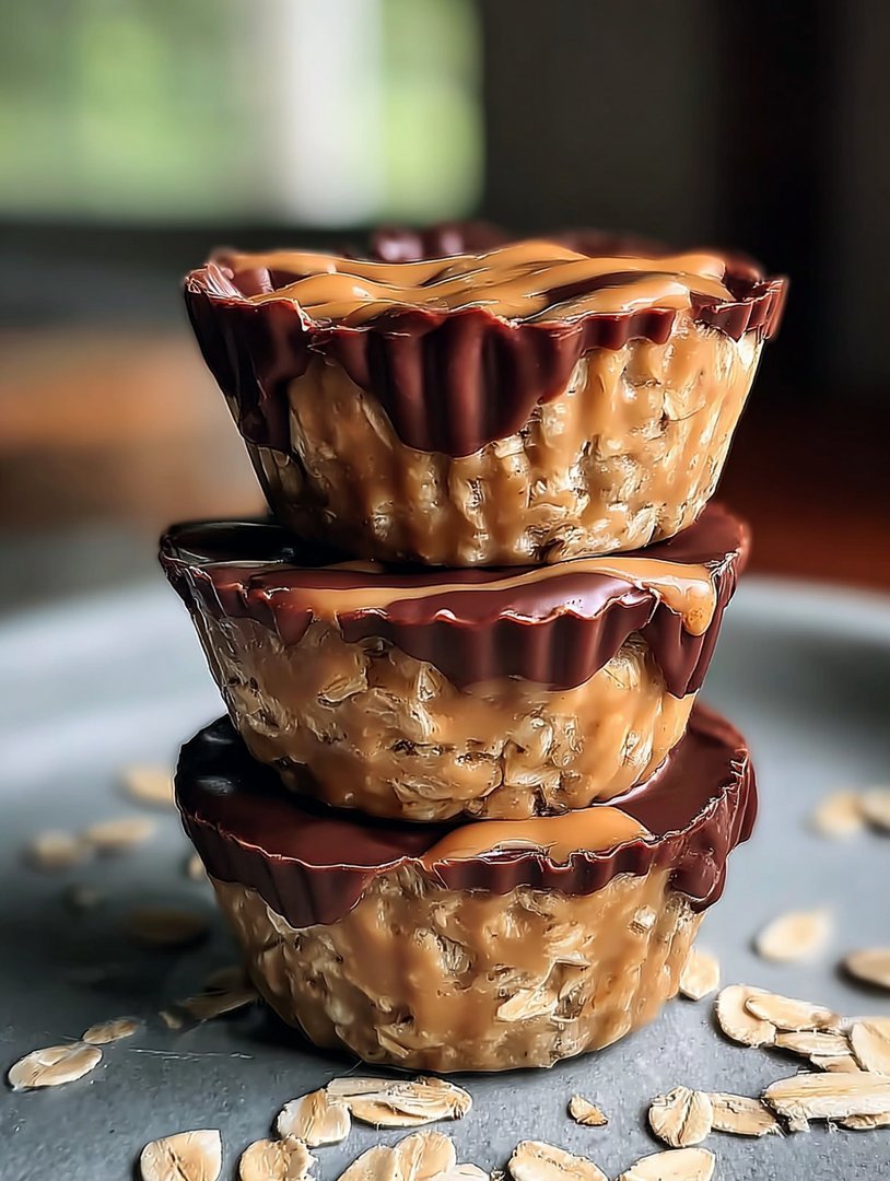 Erdnussbutter Protein Haferflocken Cups image 2