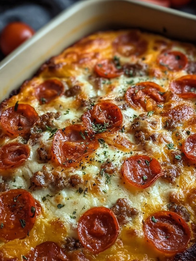 Käse-Hüttenkäse-Rindfleisch-Peperoni-Auflauf image 2