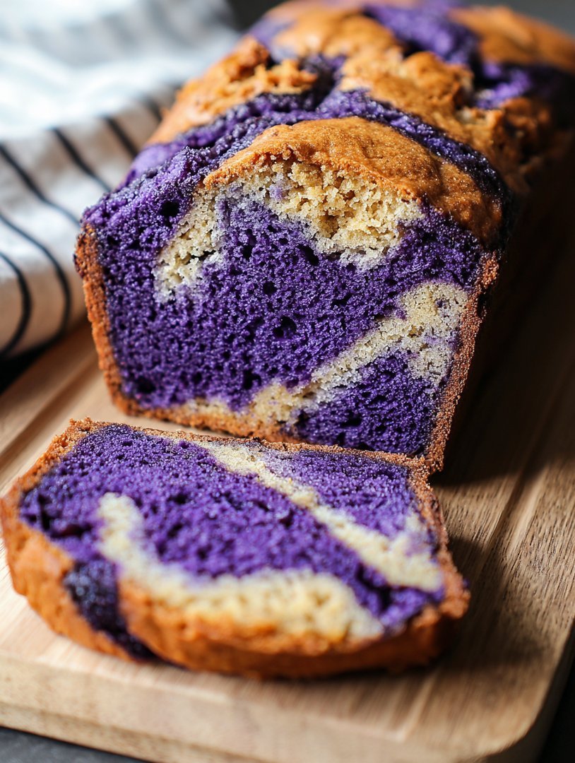 Marmoriertes Ube-Bananenbrot image 2