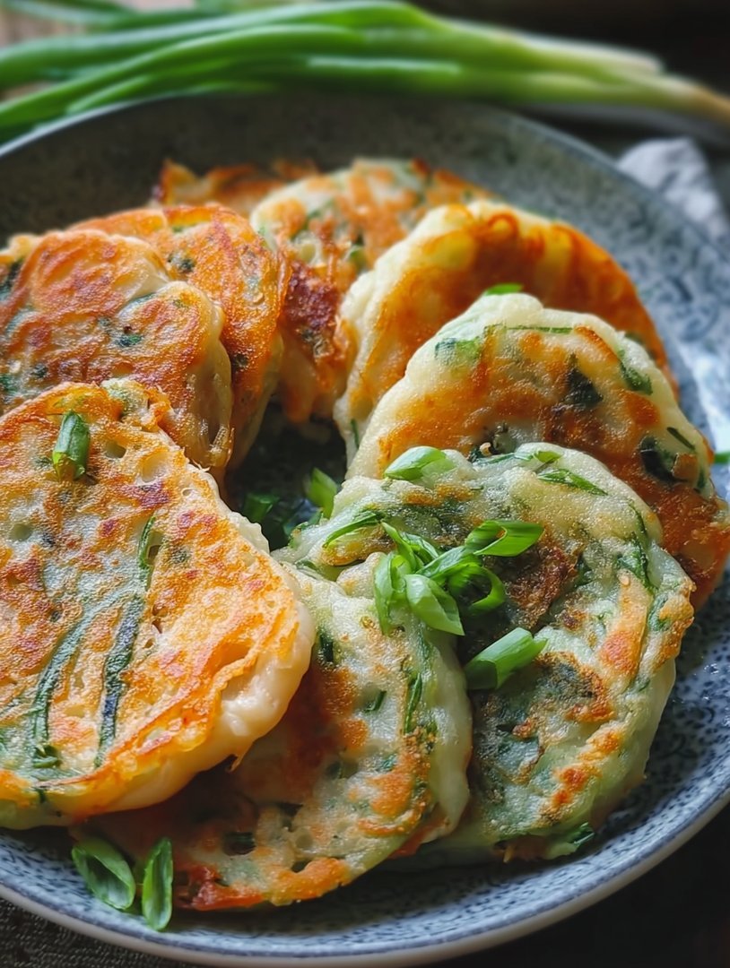 Reispapier-Frühlingszwiebelpfannkuchen: Knusprige, zähe und einfache glutenfreie Variante des asiatischen Klassikers! image 2