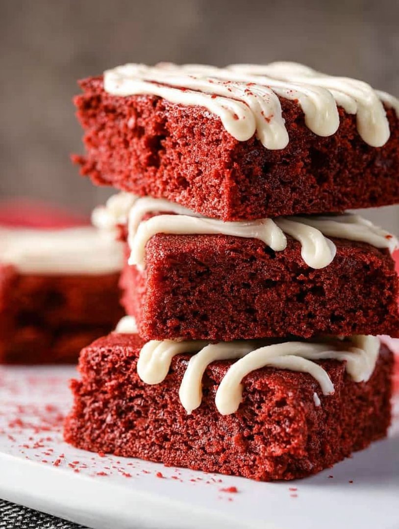 Saftige Red Velvet Brownies mit cremigem Frischkäse-Frosting image 2