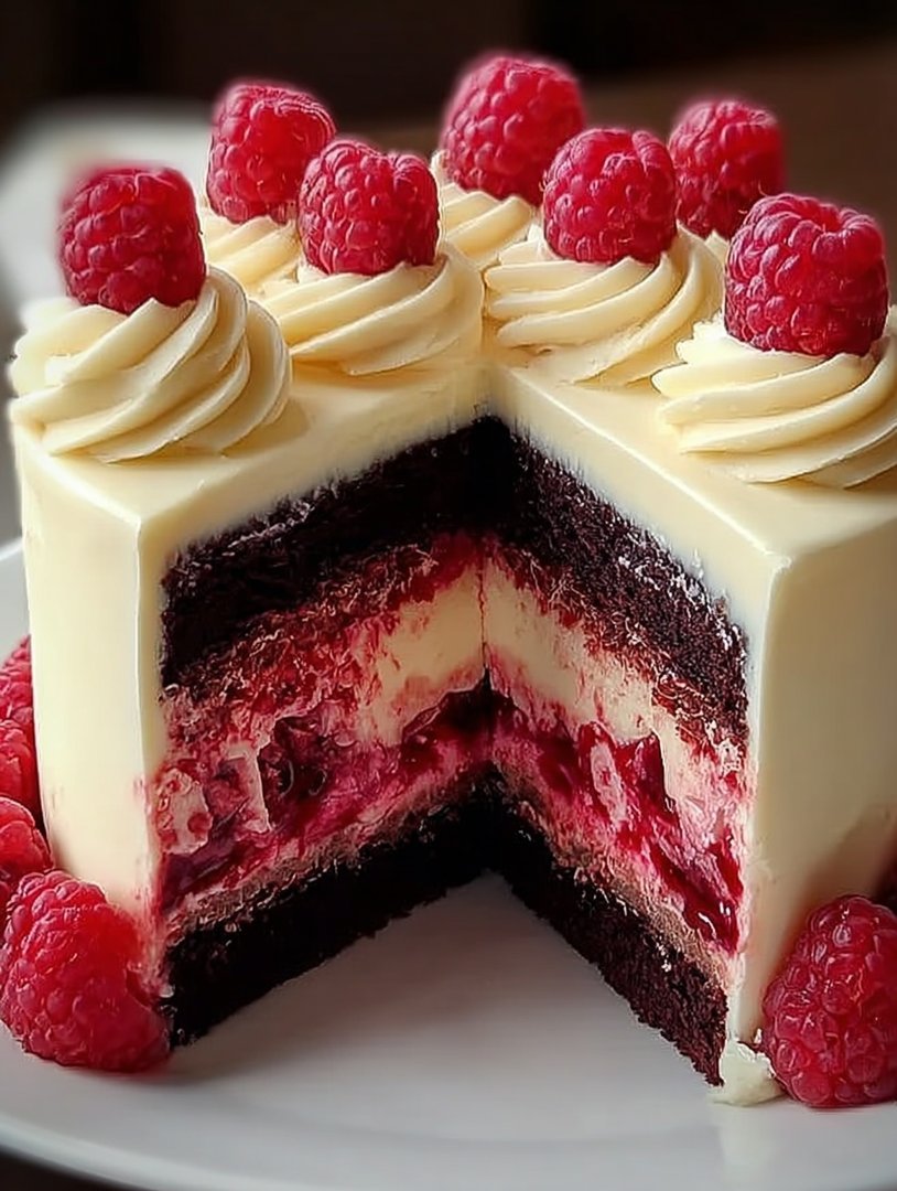 ** Weißer Schokoladen-Himbeer-Kuchengenuss image 2